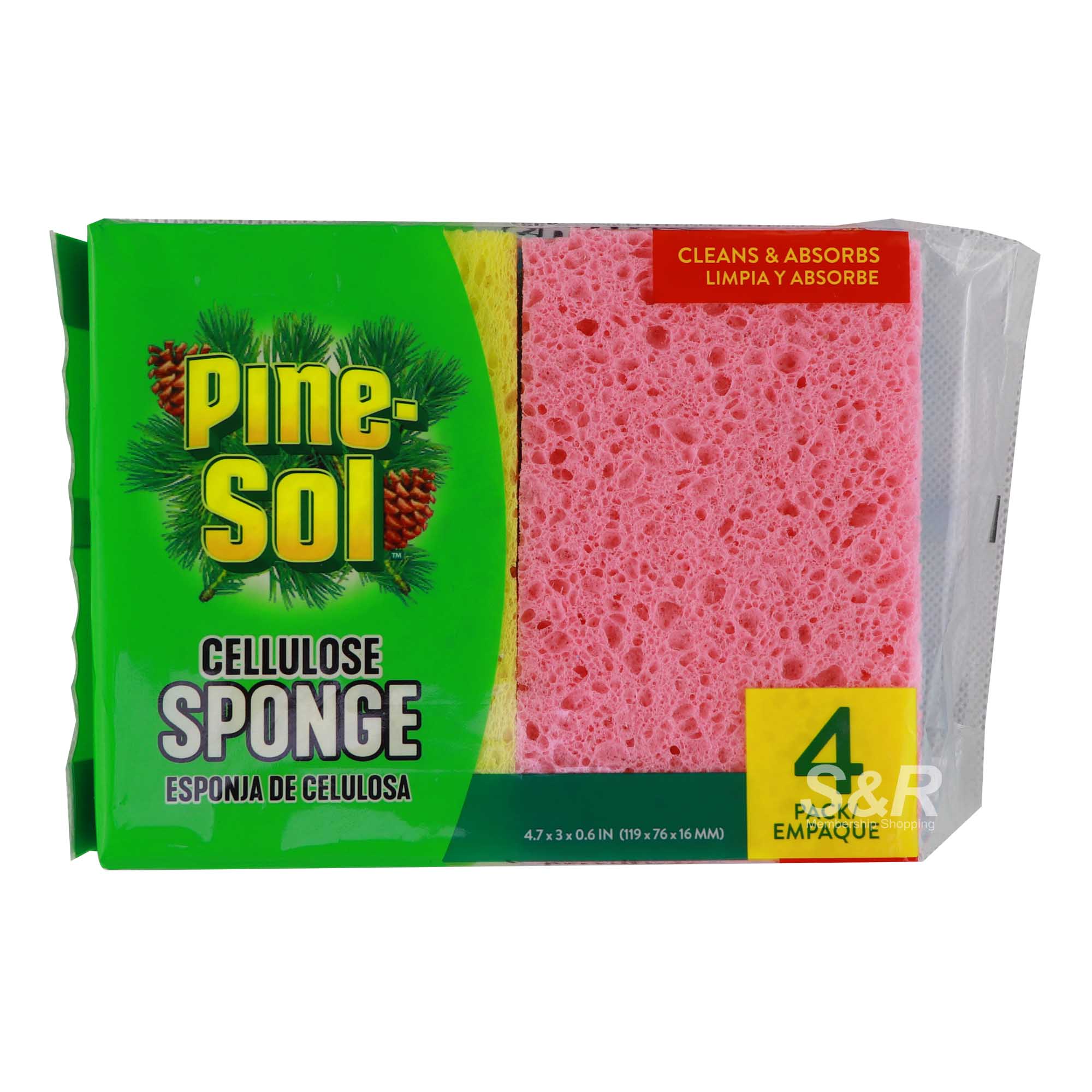 Pine-Sol Cellulose Sponge 4 packs Pine-Sol Cellulose Sponge 4 packs